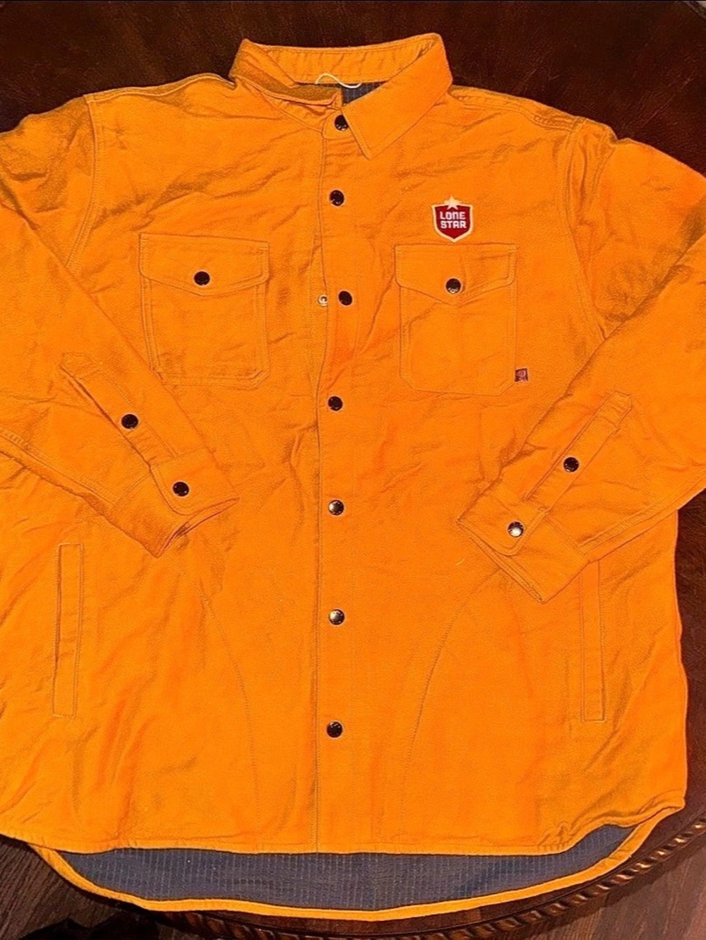NWT Duck Camp x Lone Star Beer Orange Shacket - RARE Discontinued [2X]